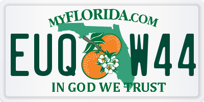 FL license plate EUQW44
