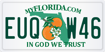 FL license plate EUQW46