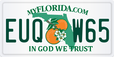 FL license plate EUQW65