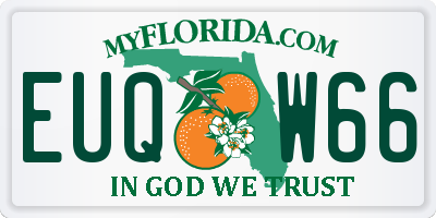 FL license plate EUQW66