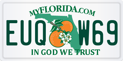 FL license plate EUQW69