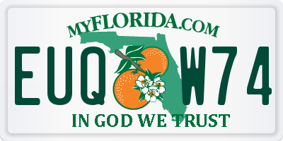 FL license plate EUQW74