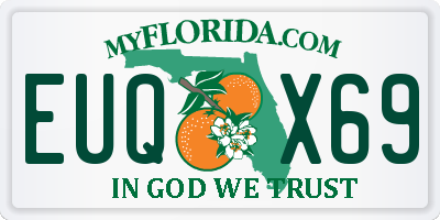 FL license plate EUQX69