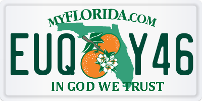 FL license plate EUQY46