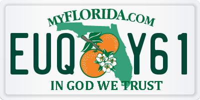 FL license plate EUQY61