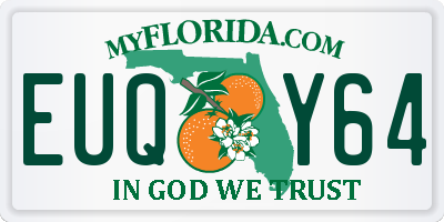 FL license plate EUQY64