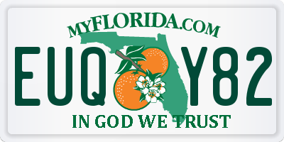 FL license plate EUQY82