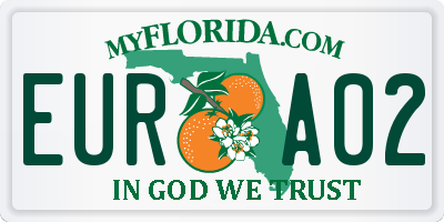 FL license plate EURA02