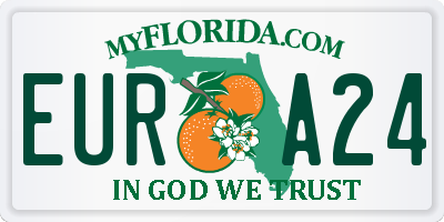 FL license plate EURA24