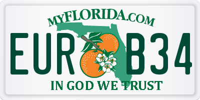 FL license plate EURB34