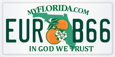 FL license plate EURB66