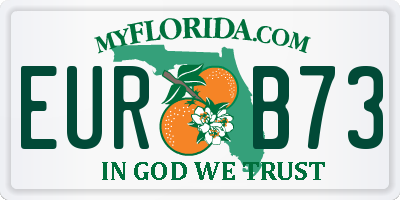 FL license plate EURB73