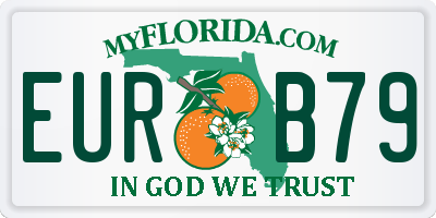 FL license plate EURB79