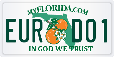 FL license plate EURD01