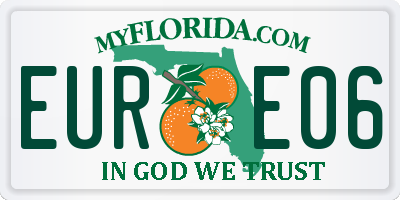 FL license plate EURE06