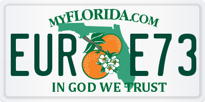 FL license plate EURE73
