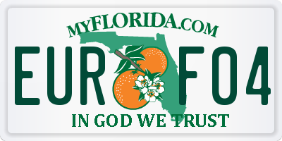FL license plate EURF04