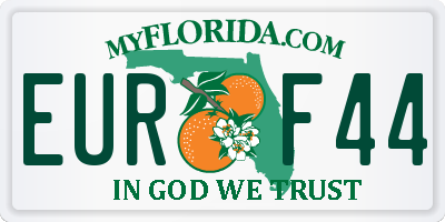 FL license plate EURF44