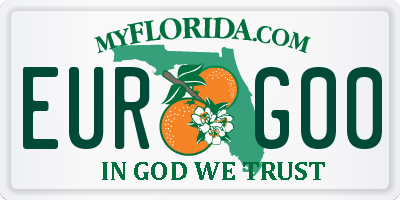 FL license plate EURG00