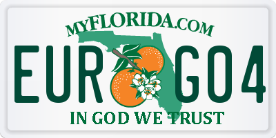 FL license plate EURG04