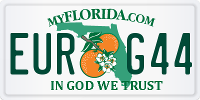 FL license plate EURG44