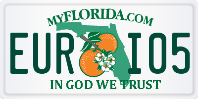 FL license plate EURI05