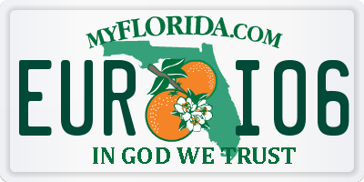 FL license plate EURI06