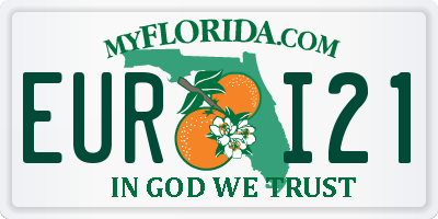 FL license plate EURI21