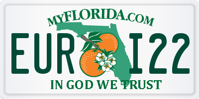 FL license plate EURI22