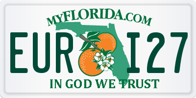 FL license plate EURI27