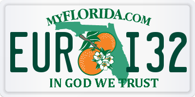 FL license plate EURI32