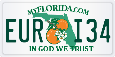 FL license plate EURI34