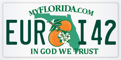 FL license plate EURI42