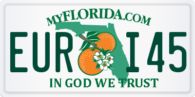 FL license plate EURI45