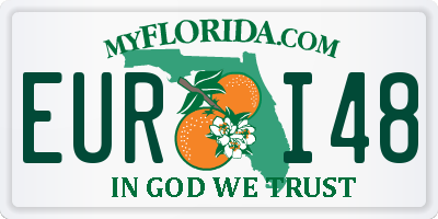 FL license plate EURI48
