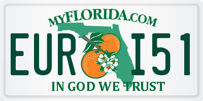 FL license plate EURI51