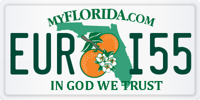 FL license plate EURI55