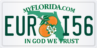 FL license plate EURI56