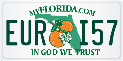 FL license plate EURI57