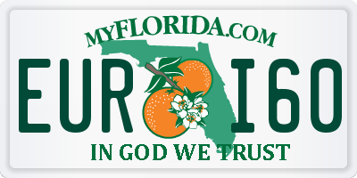 FL license plate EURI60