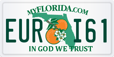 FL license plate EURI61