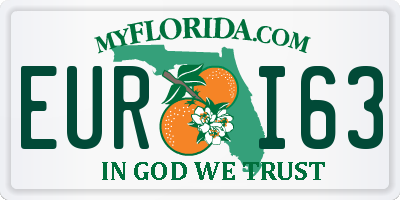 FL license plate EURI63