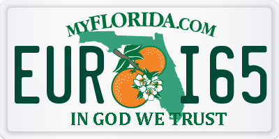 FL license plate EURI65
