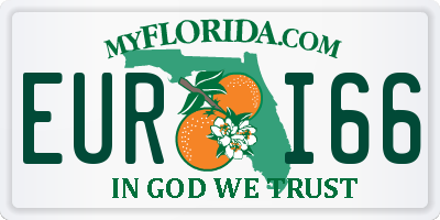 FL license plate EURI66