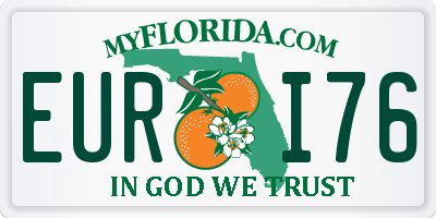 FL license plate EURI76