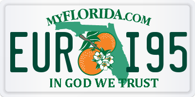 FL license plate EURI95