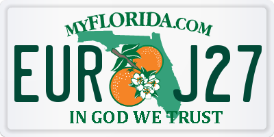 FL license plate EURJ27