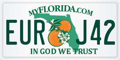 FL license plate EURJ42