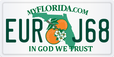 FL license plate EURJ68