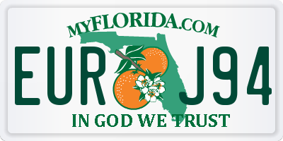 FL license plate EURJ94